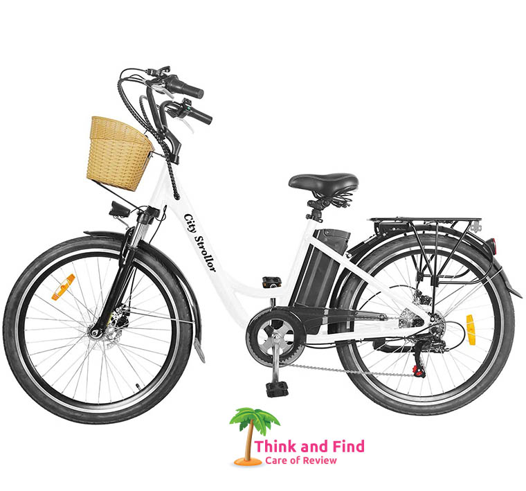 NAKTO 26 Adult Electric Bicycle City Sporting Shimano 6-Speed Ebike