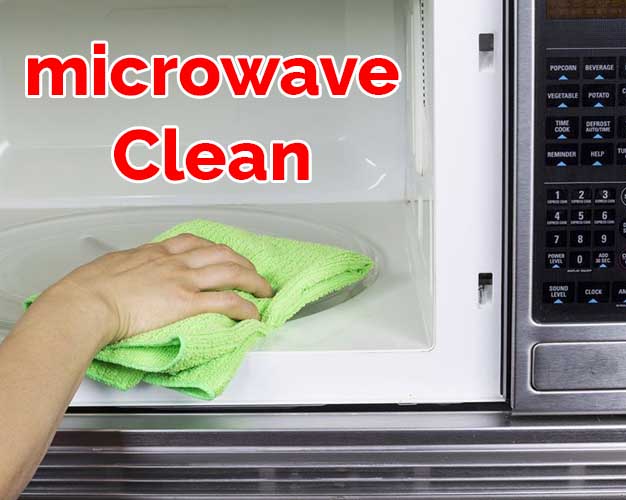 microwave clean proccess